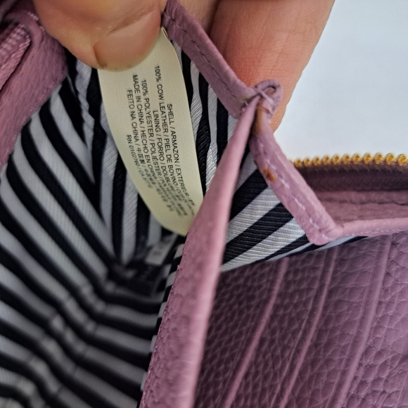 Kate Spade Pebbled Leather Wallet in Purple - Picture 11 of 13